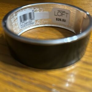Black and silver bangle